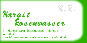 margit rosenwasser business card